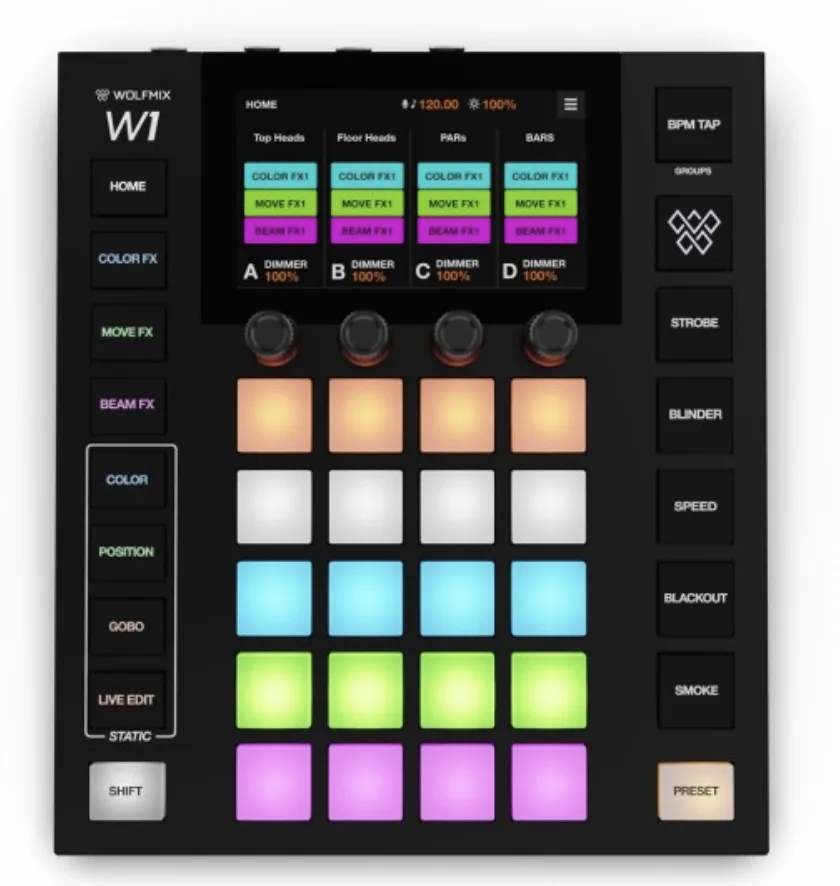 Wolfmix W1 MK3 DMX Lighting Controller