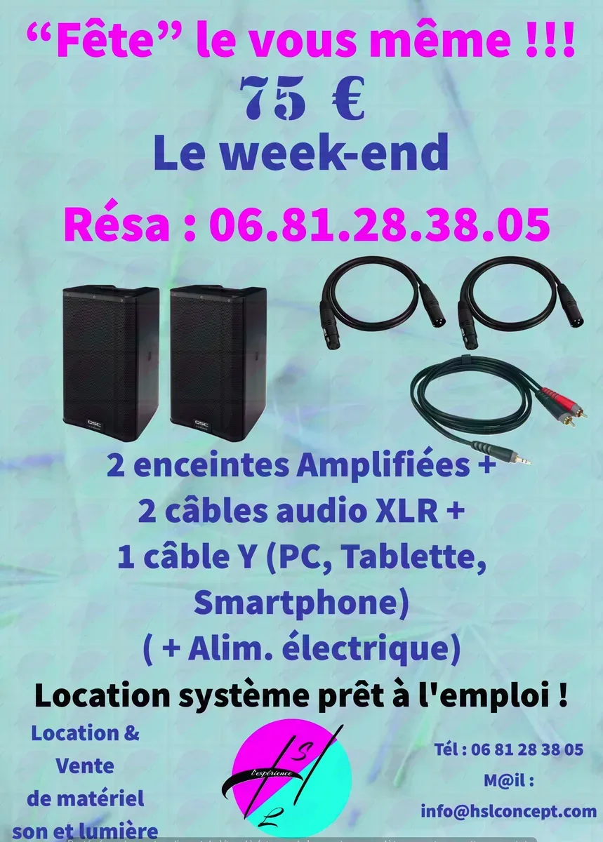 Pack son 2 enceintes