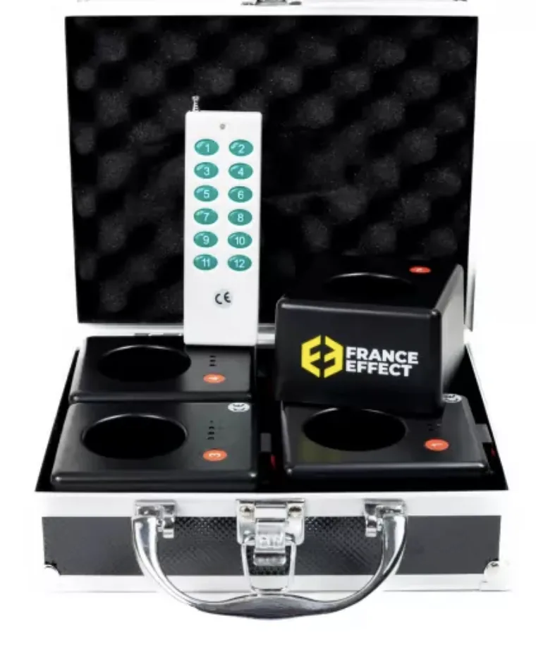 Kit de 4 Support électrique HF pour jet de scène + télécommande